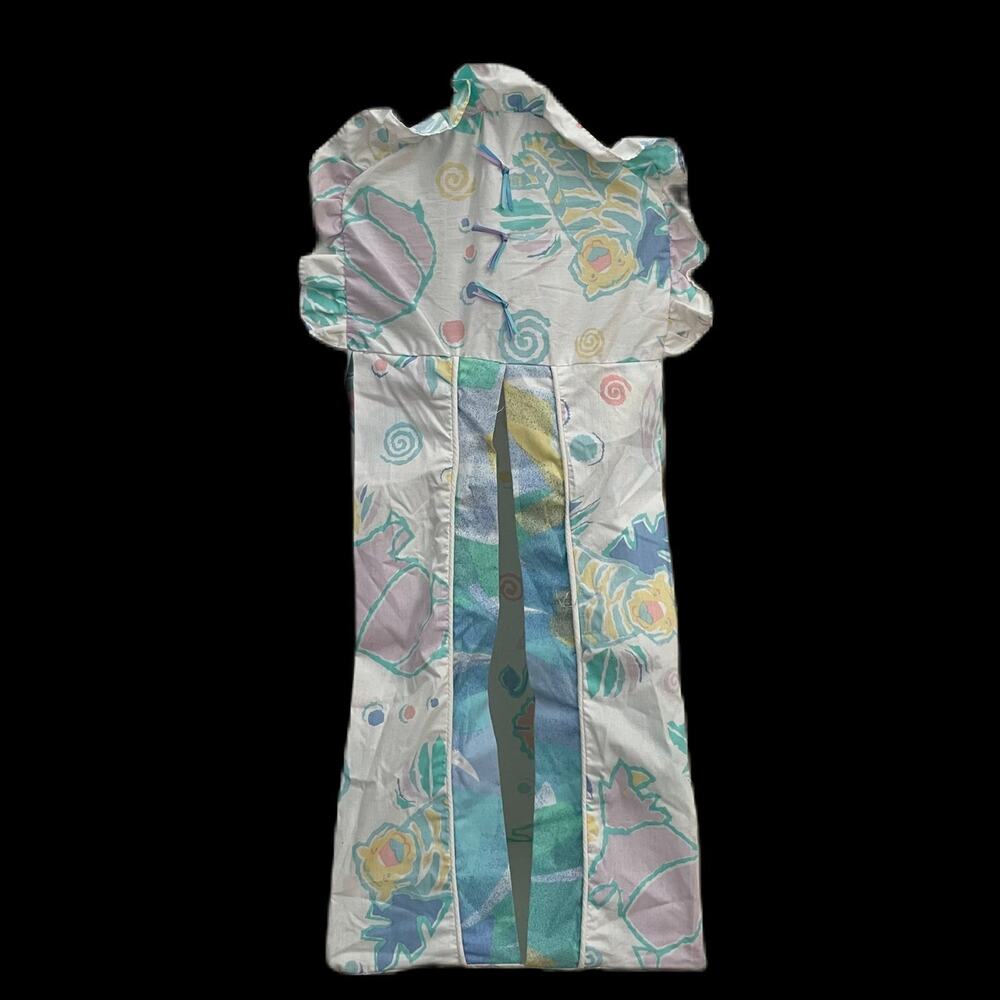 VINTAGE 80’s/90’s Pastel Animal Print Hanging Diaper Holder